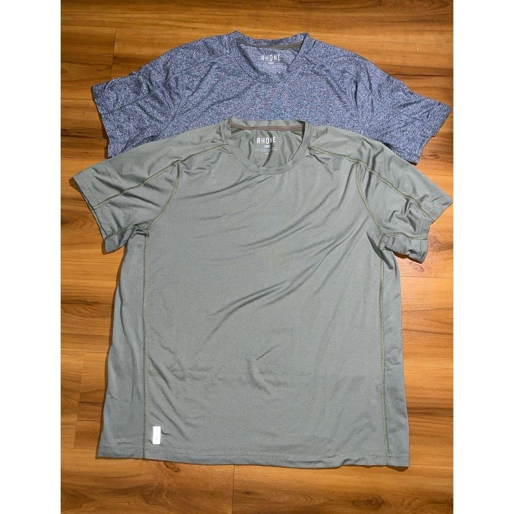 Mens RHONE Performance Athletic Gym Training Short Sleeve T-Shirts Set Of 2
